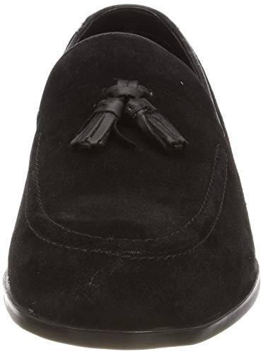 Red Tape Cobham, Mocasines Hombre, Negro (Black 0), 43 EU