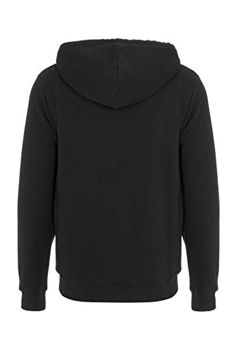 Redbridge Sudadera con Capucha para Hombres Suéter Chaqueta con Forro Negro L