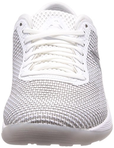 Reebok R Crossfit Nano 8.0, Zapatillas de Deporte Mujer, Blanco (White/Skull Grey/Pure Silver White/Skull Grey/Pure Silver), 37.5 EU