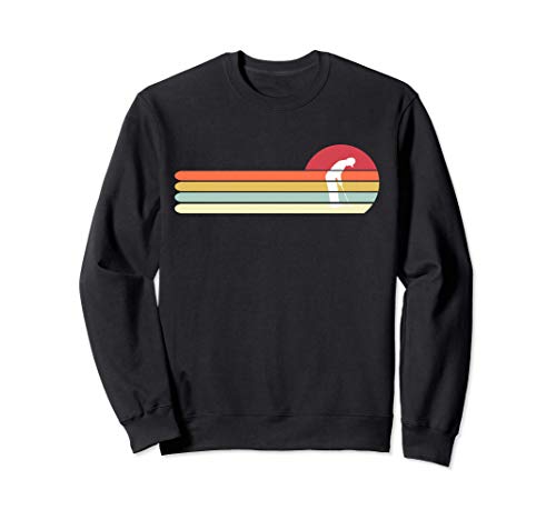Regalo de golfista estilo retro vintage para papá Sudadera