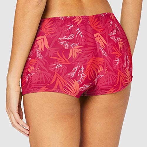 Regatta Aceana Swim, Pantalones cortos de bikini, Mujer, Rosa (Dark Cerise Tropical), S (Talla Fabricante: 12)