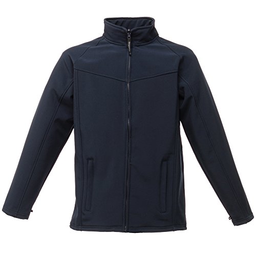Regatta - Chaqueta Softshell polar cortavientos modelo Uproar para hombre (2XL/Azul marino/Azul marino)