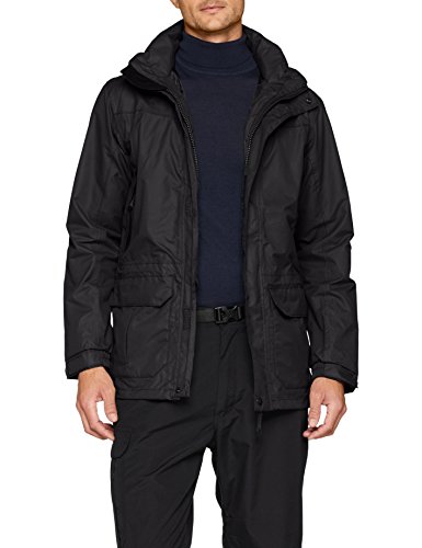 Regatta - Chaqueta Transpirable e Impermeable Modelo Vertex III para Hombre (Extra Grande (XL)) (Negro)