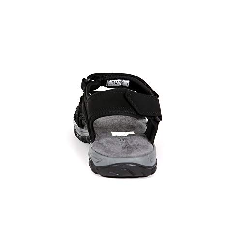 Regatta Holcombe Vent, Sandalias con Punta Abierta para Hombre, (Black/Clsred 1cn), 6 EU