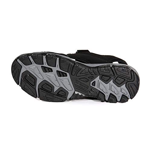 Regatta Holcombe Vent, Sandalias con Punta Abierta para Hombre, (Black/Clsred 1cn), 6 EU