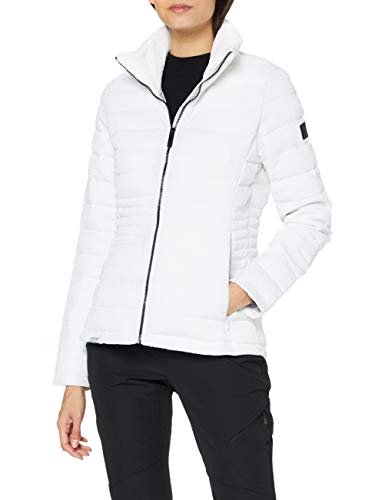 Regatta Lustel Chaqueta acolchada, tejido ligero con aislamiento y bolsillos con cremallera Baffled/Quilted Jackets, Mujer, White, 14
