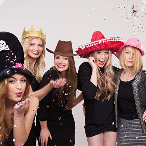 Relaxdays Sombrero Vaquero, Color negro 16 x 35,5 x 39 cm 10024992_46 , color/modelo surtido