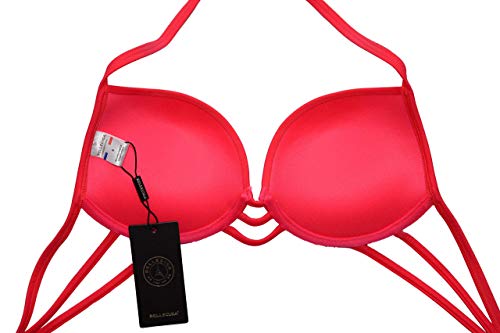 RELLECIGA ba?Ador Partes de Arriba de Bikinis de Mujer Super Push-up Rojo S