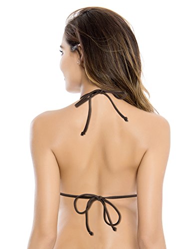 RELLECIGA ba?Ador Partes de Arriba de Bikinis de Mujer triángulo Top Carmelita S