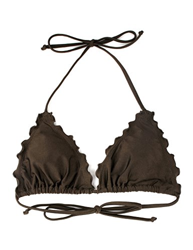 RELLECIGA ba?Ador Partes de Arriba de Bikinis de Mujer triángulo Top Carmelita S
