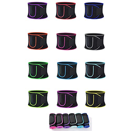 RENJIANFENG Recortador De Cintura Premium con Bolsillo para Mujeres Hombres Premium Neopreno Pérdida De Peso Entrenador De Cintura Sauna Cinturón Deportivo Faja Deportiva Faja Moldeadora,H,M