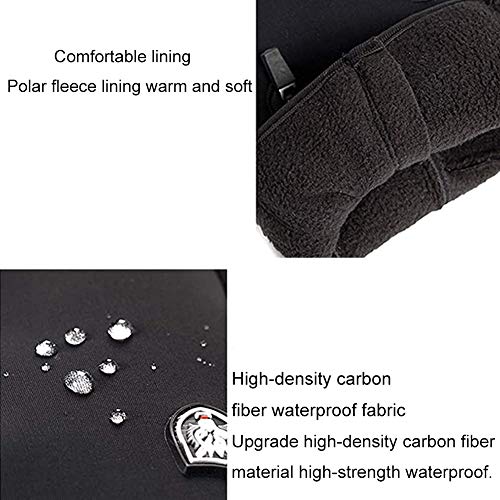 REYOK- Guantes Ciclismo MTB Invierno Otoño Guantes Bicicleta de Montaña Carretera Bici Moto Jardinería Running Pantalla táctil Touchscreen Antideslizante a Prueba de Viento Reflectante Hombre Mujer