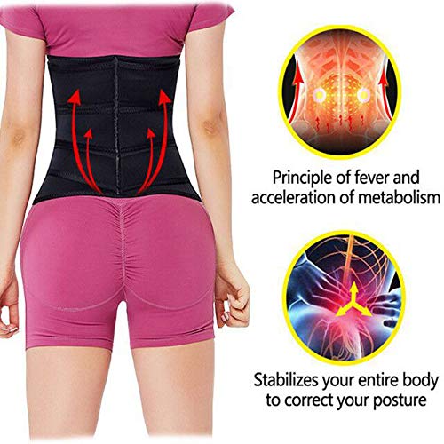 rgbh Corsé Underbust Mujer Entrenador de Cintura Faja Moldeadora Cintura Alta Adelgazante Tirantes Ajustables H-M