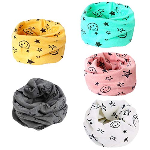 Richaa Bufanda de Los Niños, Pañuelo Cuello Bebé Otoño Invierno Unisex Algodón A Prueba De Viento Multipropósito Cálido, 0-3 años de Edad