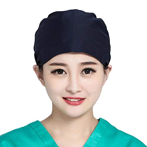 riou Bikini Gorro Quirofano Mujer Hombres Pelo Largo Enfermera Reutilizable Gorro Quirúrgico Algodón Vendaje Ajustable Gorro de Cirugía, Gorro de Trabajo