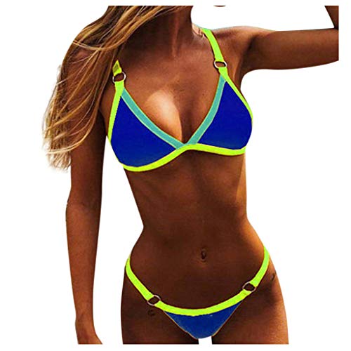 riou Bikinis Mujer 2021 Push up Sexy Tres Puntos con Estampado de Cebra y Tira Mujeres Conjunto de Traje de BañO Brasileños Bañador Ropa de Dos Piezas vikinis