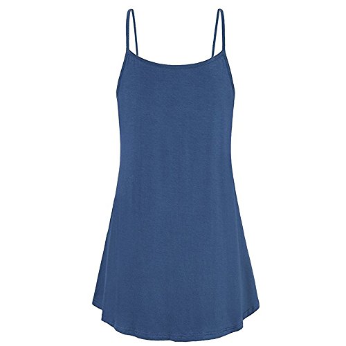 riou Camisetas Mujeres Verano Tamaño Grande Blusa Tirantes Mujer botón Suelto Cuello V Cami Tank Tops Básica Tops Mujer Vestir Ropa para Primavera Verano