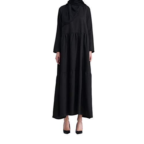 RISTHY Musulmana Vestidos Largos Maxi Vestido Suelta Talla Grande Musulmán Abaya Dubai Turquia de Verano Islámica Árabe Kaftan Dubai Empalme para Las Mujeres Ropa Vestidos con Cinturón