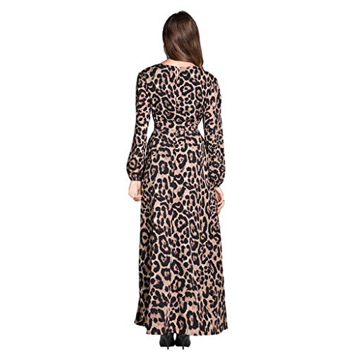 RISTHY Musulmana Vestidos Largos Suelta Leopardo Musulmán Maxi Vestido Abaya Dubai Turquia de Invierno Islámica Árabe Kaftan Dubai para Las Mujeres Ropa Vestidos Elegante Manga Larga