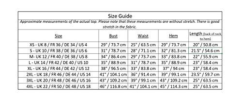 Ro Rox Julie Top Camisa Retro Rockabilly Pin Up 1950 Vintage Pinup (Negro, S)