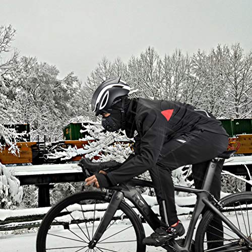 ROCKBROS Chaqueta / Pantalones Invierno Otoño de Ciclismo Forro Polar Térmico Anti Viento Deportiva para Hombres Mujeres (XS, chaqueta)