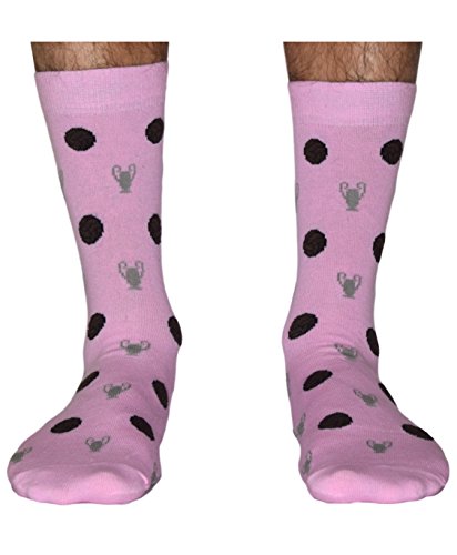 Roits Champions Rosa - Calcetines Originales Fútbol Hombre y Mujer (41-46)