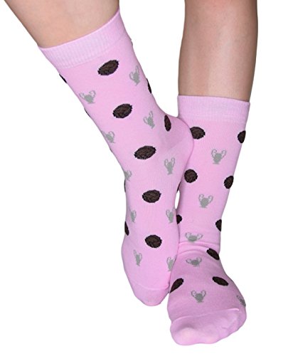 Roits Champions Rosa - Calcetines Originales Fútbol Hombre y Mujer (41-46)