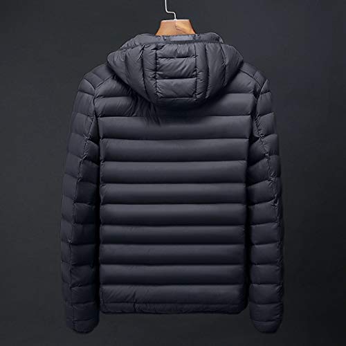 Ropa de Nieve y Lluvia para Hombres Camuflaje Informal Estampado Grueso de Invierno y Cremallera de Invierno con Capucha cálida y sólida Abrigo de Manga Larga Ropa de Abrigo Tops Tejido