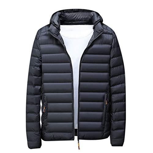 Ropa de Nieve y Lluvia para Hombres Camuflaje Informal Estampado Grueso de Invierno y Cremallera de Invierno con Capucha cálida y sólida Abrigo de Manga Larga Ropa de Abrigo Tops Tejido