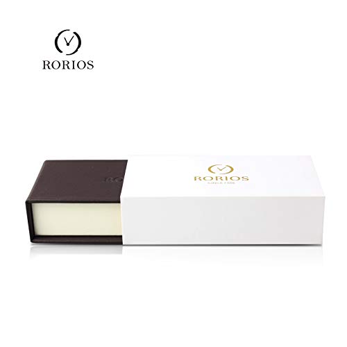 RORIOS Relojes de Mujer Hermoso Mariposa Dial Pulsera Acero Inoxidable Correa Relojes para Dama Regalo de Cumpleaños Reloj de Pulsera