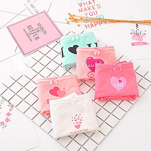 RosaObsta Niños Bragas Ropa Interior Cintura Media Calzoncillos Chicas Braguitas Hipster Cintura Transpirable Suave