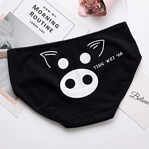 RosaObsta Niños Paquete 5 Ropa Interior Algodón Bragas Cintura Media Calzoncillos Chicas Grandes Braguitas Hipster Linda Patrón Impreso