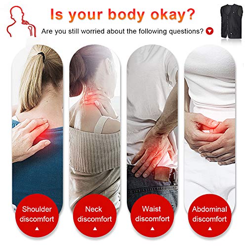 Rotekt Chaleco Térmico Eléctrico Chaleco De Calentamiento Ropa Calentada con Batería USB para Senderismo Al Aire Libre Esquí Al Aire Libre Esquí Pesca Unisex (M)