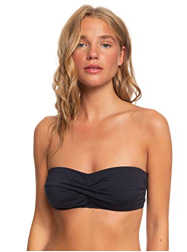 Roxy Beach Classics - Top de Bikini Bandeau - Mujer - M - Negro