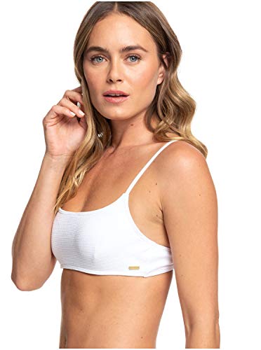 Roxy Casual Mood - Top de Bikini D-Cup con Aros - Mujer - M - Blanco