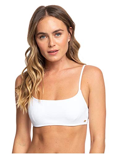 Roxy Casual Mood - Top de Bikini D-Cup con Aros - Mujer - M - Blanco