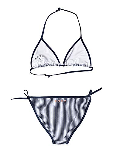 Roxy Early Conjunto De Bikini Tiki Tri para Chicas 8-16 Conjunto De Bikini Tiki Tri, Niñas, Mood Indigo Vogia S, 12