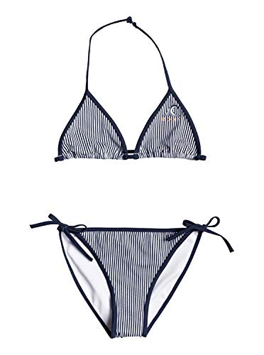 Roxy Early Conjunto De Bikini Tiki Tri para Chicas 8-16 Conjunto De Bikini Tiki Tri, Niñas, Mood Indigo Vogia S, 12