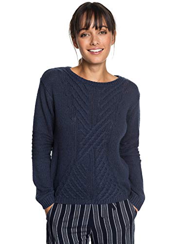 Roxy Glimpse of Romance Camiseta de Manga Larga, Mujer, Azul (Dress Blues BTK0), Medium (Tamaño del Fabricante:M)