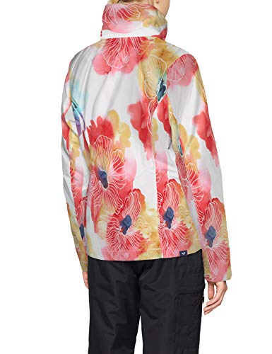 Roxy Jet Ski - Chaqueta Para Nieve Para Chicas Chaqueta Para Nieve, Mujer, bright white aquarel flowers, S