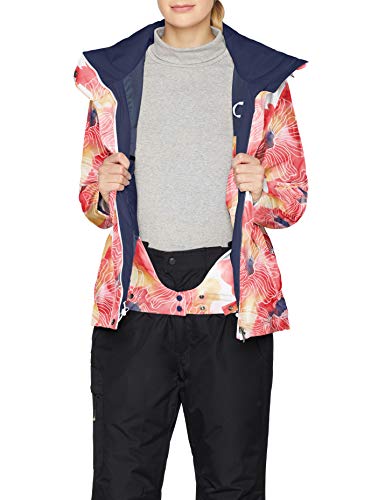 Roxy Jet Ski - Chaqueta Para Nieve Para Chicas Chaqueta Para Nieve, Mujer, bright white aquarel flowers, S