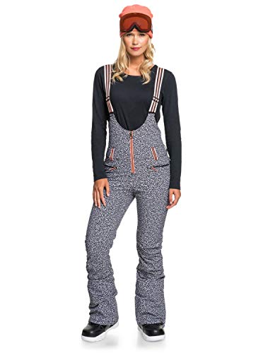 Roxy Pop Snow Summit - Pantalón Shell de Peto para Nieve - Mujer - S - Negro