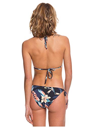 Roxy Printed Beach Classics - Conjunto De Bikini Tiki Tri para Mujer Conjunto De Bikini Tiki Tri, Mujer, Mood Indigo Flying Flowers S, S