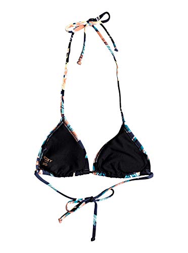Roxy Printed Beach Classics T Top De Bikini, Mujer, Azul (Mood Indigo Flying Flowers S), L