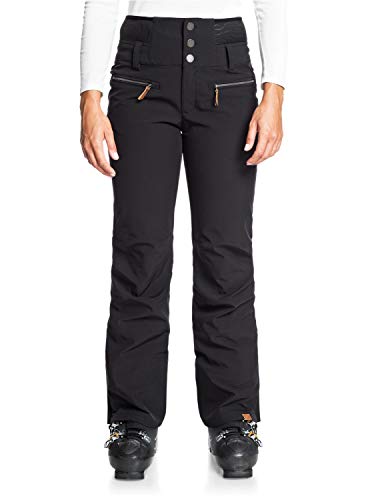 Roxy Rising High-Pantalón Shell para Nieve para Mujer, True Black, S