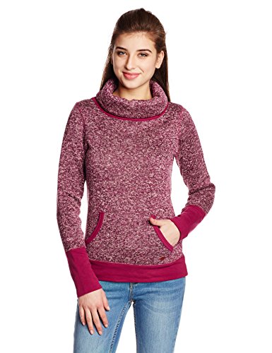 Roxy Surf City - Suéter-forro polar para niña, color rojo, talla XS