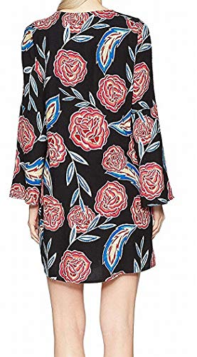 Roxy Women's East Coast Dreamer Long Sleeve Dress 2, Anthracite Mexican Roses, XL