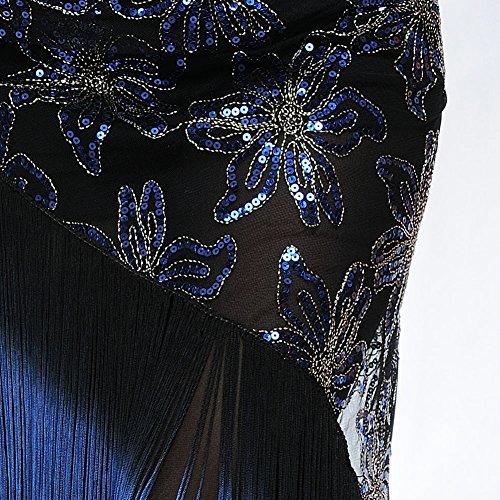 ROYAL SMEELA Bufanda de las caderas de la danza de vientre Falda de abrigos Encaje triángulo bufandas mujeres Traje de flamenco Suéteres de baile de borla de terciopelo fondos