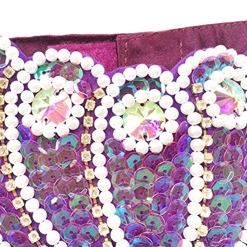 ROYAL SMEELA Disfraz de Danza del Vientre para Mujer Conjuntos de Sujetador y cinturón de Baile Profesional Carnival Sexy Fancy Traje de Baile