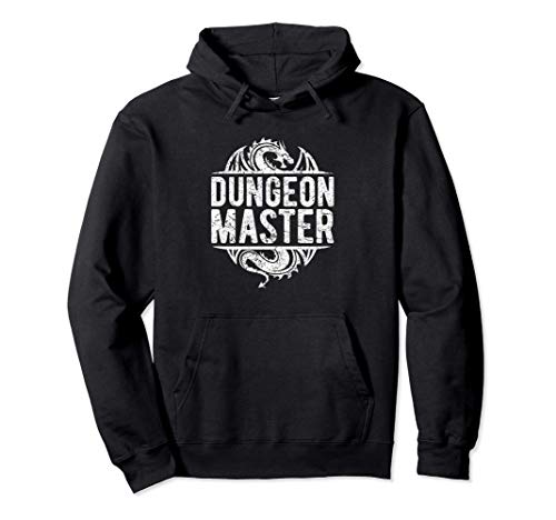 RPG D20 Dungeons Juego Retro Gear Dados Poliédricos Master Sudadera con Capucha